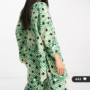 River Island New Oversized Button-Down Shirt